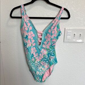 Lilly Pulitzer Floral One-Piece Swimsuit